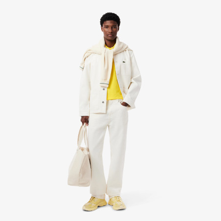 Polo Homme Lacoste – Jaune – Regular Fit & Coton Mélangé Respirant