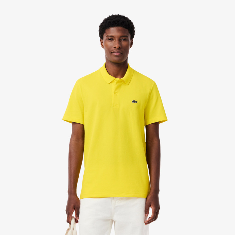 Polo Homme Lacoste – Jaune – Regular Fit & Coton Mélangé Respirant
