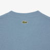 T-shirt Homme Lacoste Signature – Bleu – Jersey de Coton & Logo Imprimé