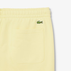 Short Homme Lacoste Graphique – Jaune – Molleton de Coton & Design Audacieux