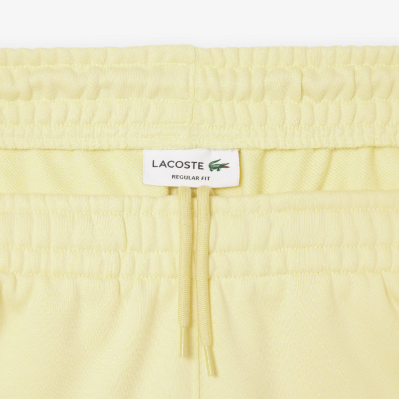 Short Homme Lacoste Graphique – Jaune – Molleton de Coton & Design Audacieux