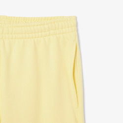 Short Homme Lacoste Graphique – Jaune – Molleton de Coton & Design Audacieux