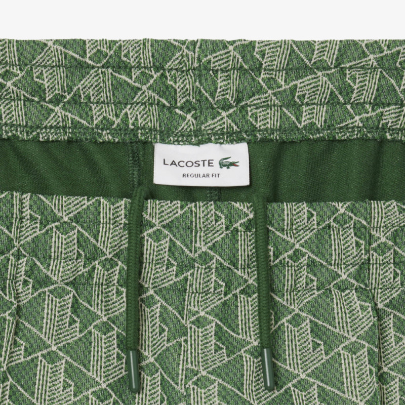 Pantalon de Survêtement Homme Lacoste Paris – Vert – Jacquard Monogrammé & Élégance Streetwear