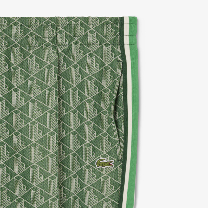 Pantalon de Survêtement Homme Lacoste Paris – Vert – Jacquard Monogrammé & Élégance Streetwear