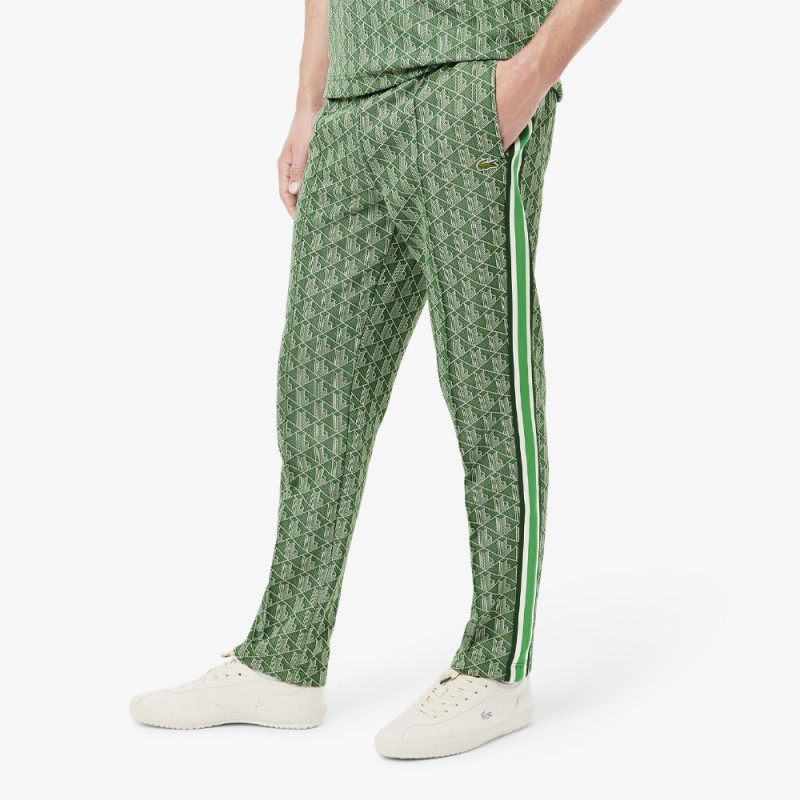Pantalon de Survêtement Homme Lacoste Paris – Vert – Jacquard Monogrammé & Élégance Streetwear