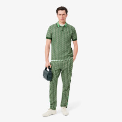 Pantalon de Survêtement Homme Lacoste Paris – Vert – Jacquard Monogrammé & Élégance Streetwear