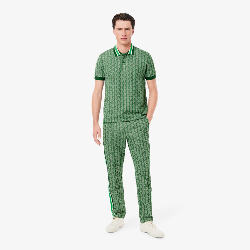 Pantalon de Survêtement Homme Lacoste Paris – Vert – Jacquard Monogrammé & Élégance Streetwear