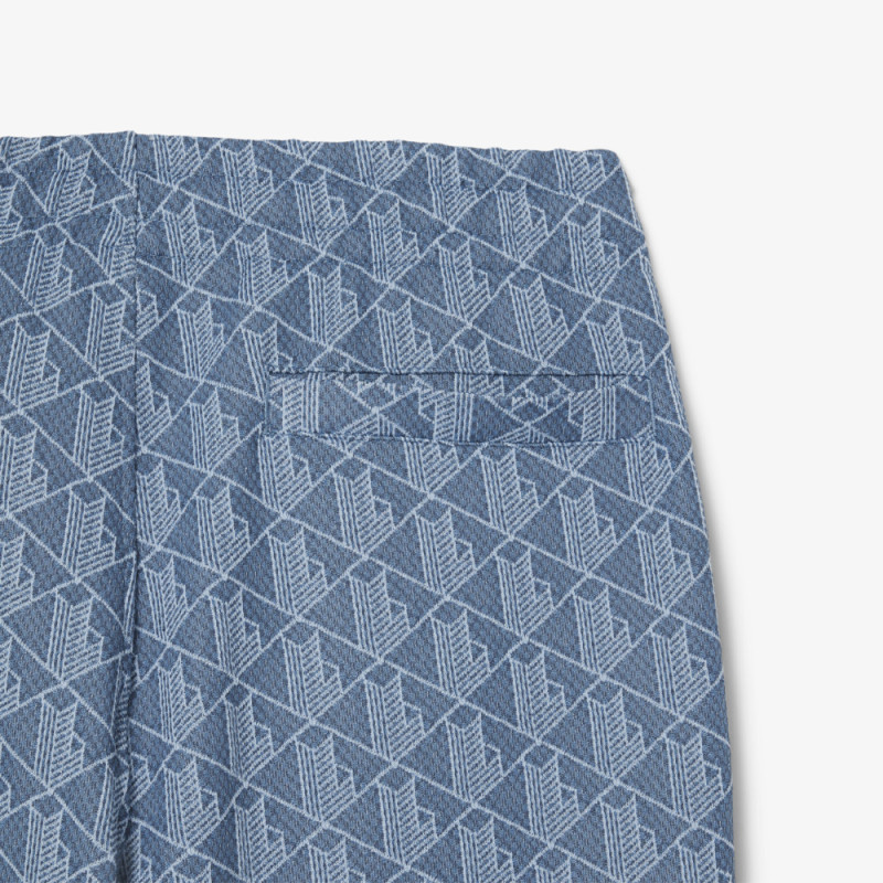Pantalon de Survêtement Homme Lacoste Paris – Bleu – Jacquard Monogrammé & Élégance Streetwear