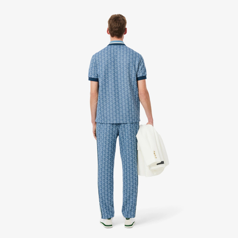 Pantalon de Survêtement Homme Lacoste Paris – Bleu – Jacquard Monogrammé & Élégance Streetwear
