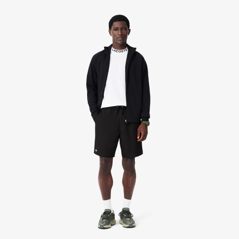 Short Homme Lacoste Sport – Noir – Taffetas Diamanté Léger & Respirant