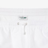 Short Homme Lacoste Sport – Blanc – Taffetas Diamanté Léger & Respirant