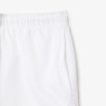 Short Homme Lacoste Sport – Blanc – Taffetas Diamanté Léger & Respirant