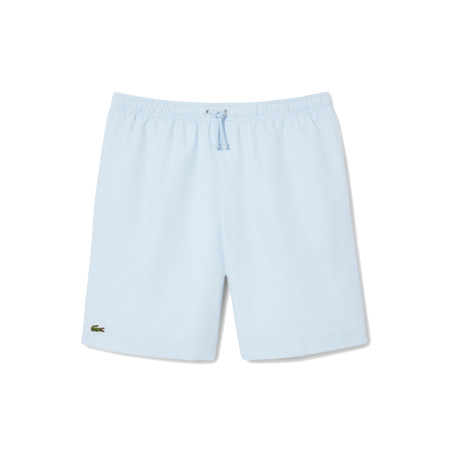 Short Homme Lacoste Sport – Bleu Clair – Taffetas Diamanté Léger & Respirant