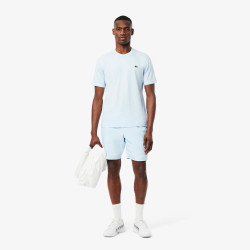 Short Homme Lacoste Sport – Bleu Clair – Taffetas Diamanté Léger & Respirant