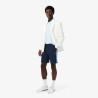 Short Homme Lacoste Color-Block Bleu – Molleton de Coton Doux & Style Sportif