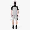 Short Homme Lacoste Color-Block Gris et Noir – Molleton de Coton Doux & Style Sportif