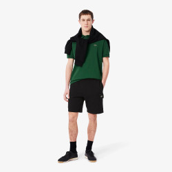 Short Homme Lacoste Cargo – Noir – Molleton de Coton Doux & Poches Fonctionnelles