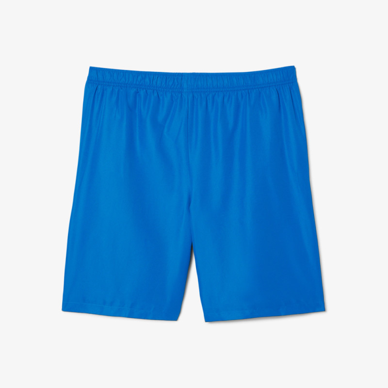 Short Homme Lacoste Tennis – Bleu – Bandes Griffées & Tissu Léger Performant