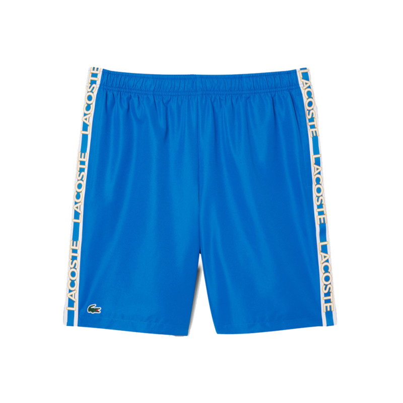 Short Homme Lacoste Tennis – Bleu – Bandes Griffées & Tissu Léger Performant