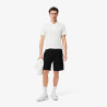 Short Homme Lacoste Tennis – Noir – Bandes Griffées & Tissu Léger Performant
