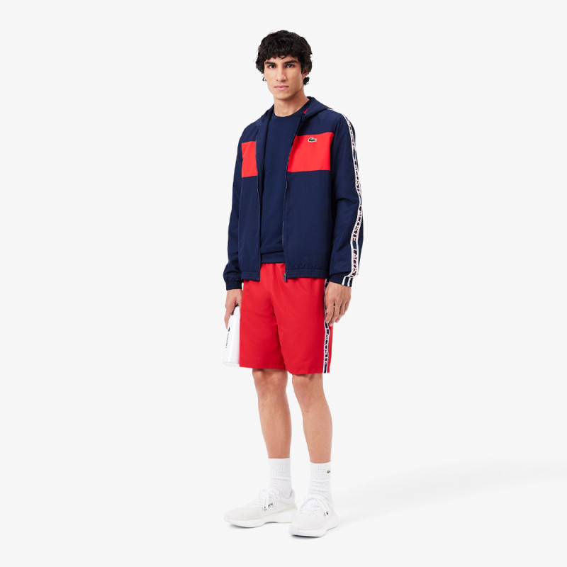 Short Homme Lacoste Tennis – Rouge – Bandes Griffées & Tissu Léger Performant