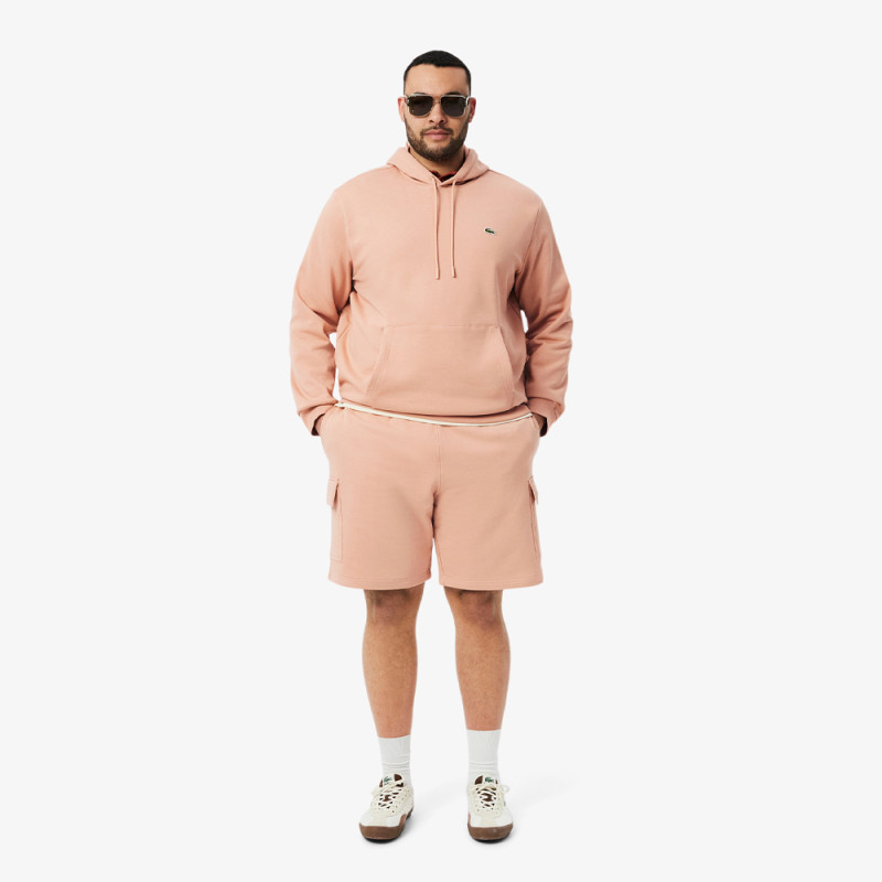 Short Homme Lacoste Cargo – Rose – Molleton de Coton Doux & Poches Fonctionnelles