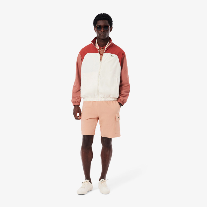 Short Homme Lacoste Cargo – Rose – Molleton de Coton Doux & Poches Fonctionnelles