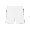 Short Homme Lacoste – Blanc – Molleton de Coton & Liserés Griffés