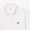 Polo Homme Lacoste – Blanc – Regular Fit & Coton Mélangé Respirant