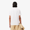 Polo Homme Lacoste – Blanc – Regular Fit & Coton Mélangé Respirant