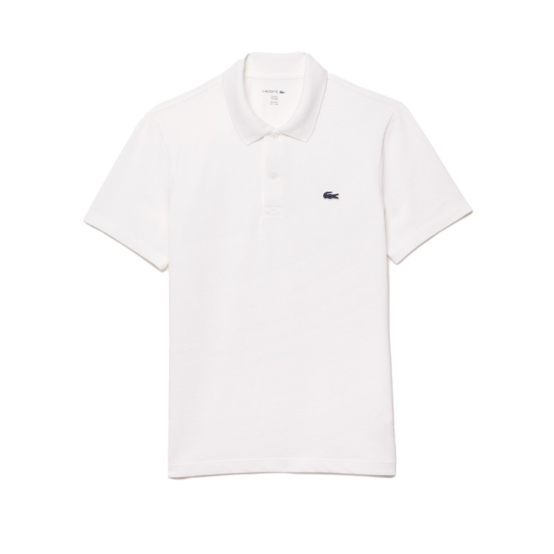 Polo Homme Lacoste – Blanc – Regular Fit & Coton Mélangé Respirant