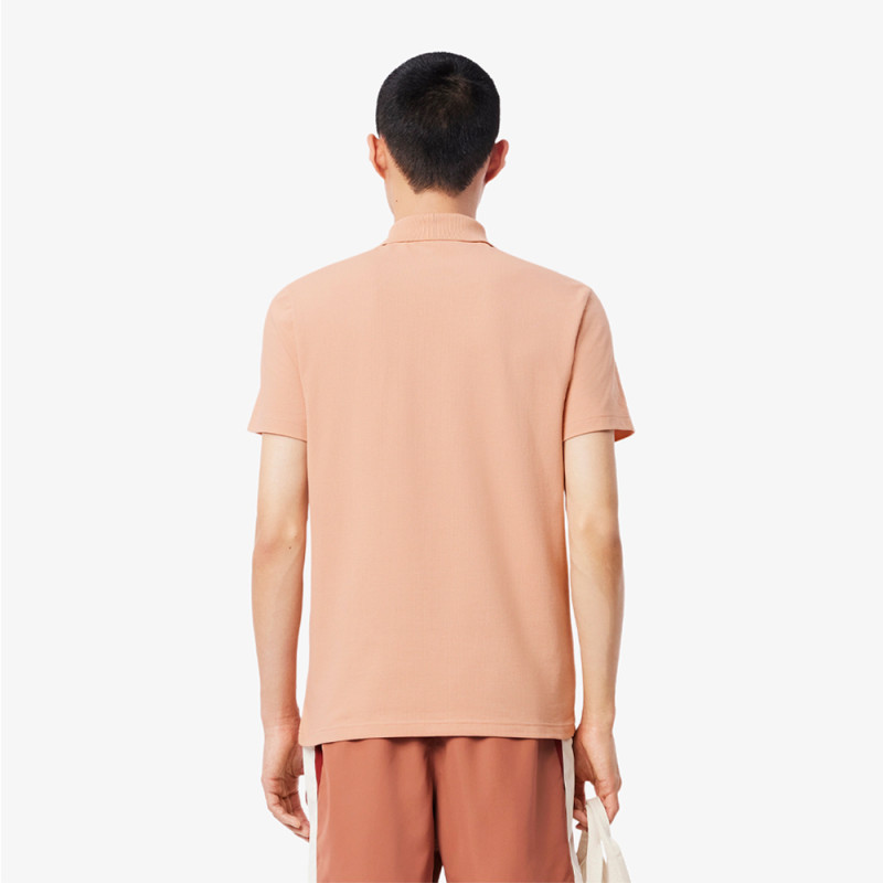 Polo Homme Lacoste – Rose – Regular Fit & Coton Mélangé Respirant
