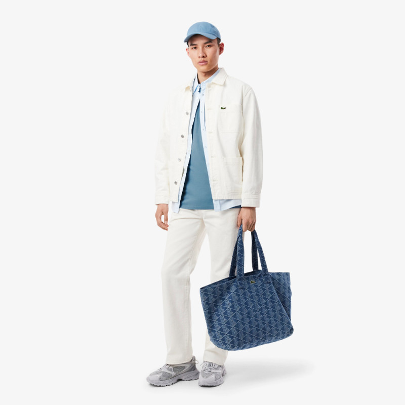 T-shirt Homme Lacoste – Bleu – Piqué Ultra-Léger & Col Jacquard Siglé
