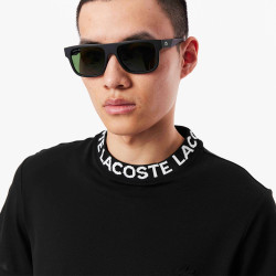 T-shirt Homme Lacoste – Noir – Piqué Ultra-Léger & Col Jacquard Siglé