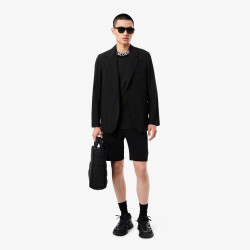 T-shirt Homme Lacoste – Noir – Piqué Ultra-Léger & Col Jacquard Siglé