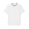 T-shirt Homme Lacoste – Blanc – Piqué Ultra-Léger & Col Jacquard Siglé