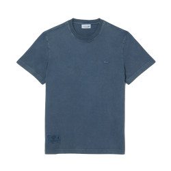T-shirt Homme Lacoste – Bleu – Jersey Épais & Effet Délavé Unique