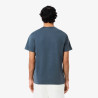 T-shirt Homme Lacoste – Bleu Minéral – Jersey Épais & Effet Délavé Unique