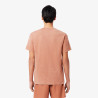 T-shirt Homme Lacoste – Marron Terracota – Jersey Épais & Effet Délavé Unique