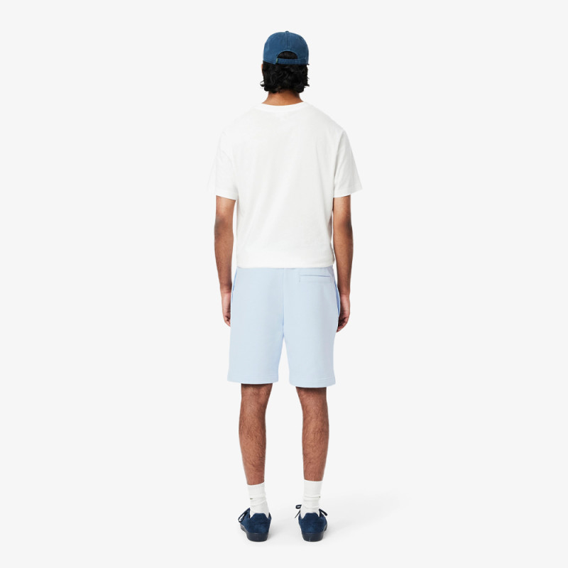 Short Homme Lacoste – Bleu Clair – Confort Polaire & Coupe Classique