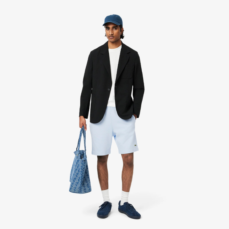 Short Homme Lacoste – Bleu Clair – Confort Polaire & Coupe Classique