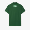 Polo Blanc et Vert Lacoste Tennis color-block imprimé – Élégance sportive et performance