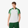 Polo Blanc et Vert Lacoste Tennis color-block imprimé – Élégance sportive et performance