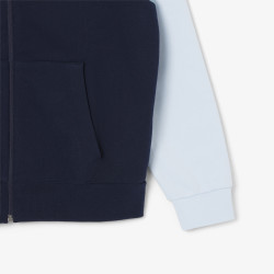Sweatshirt Homme Lacoste – Bleu – Molleton de Coton & Design Color-Block
