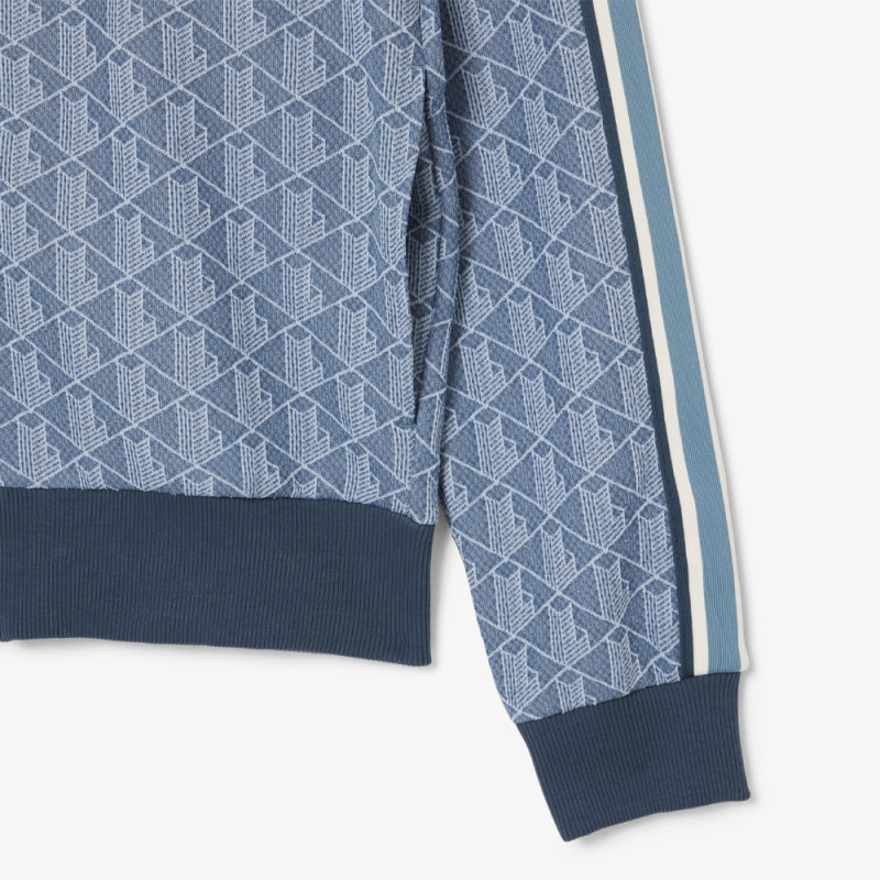 Veste de survêtement Homme Lacoste – Bleu – Monogramme Jacquard & Coupe Regular Fit