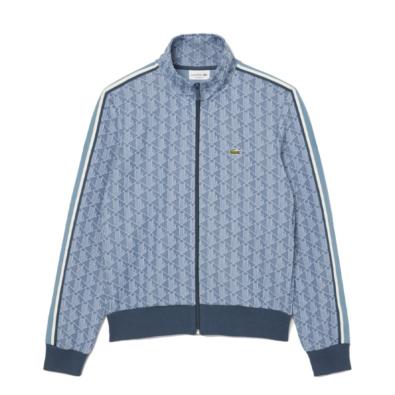 Veste de survêtement Homme Lacoste – Bleu – Monogramme Jacquard & Coupe Regular Fit