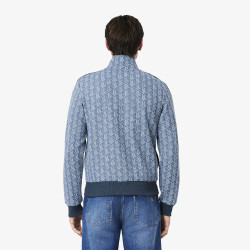 Veste de survêtement Homme Lacoste – Bleu – Monogramme Jacquard & Coupe Regular Fit