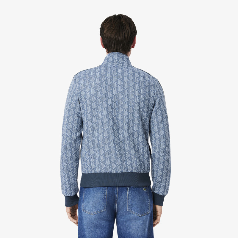 Veste de survêtement Homme Lacoste – Bleu – Monogramme Jacquard & Coupe Regular Fit