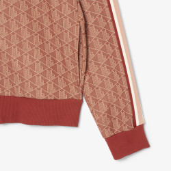 Veste de survêtement Homme Lacoste – Marron – Monogramme Jacquard & Coupe Regular Fit