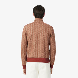 Veste de survêtement Homme Lacoste – Marron – Monogramme Jacquard & Coupe Regular Fit